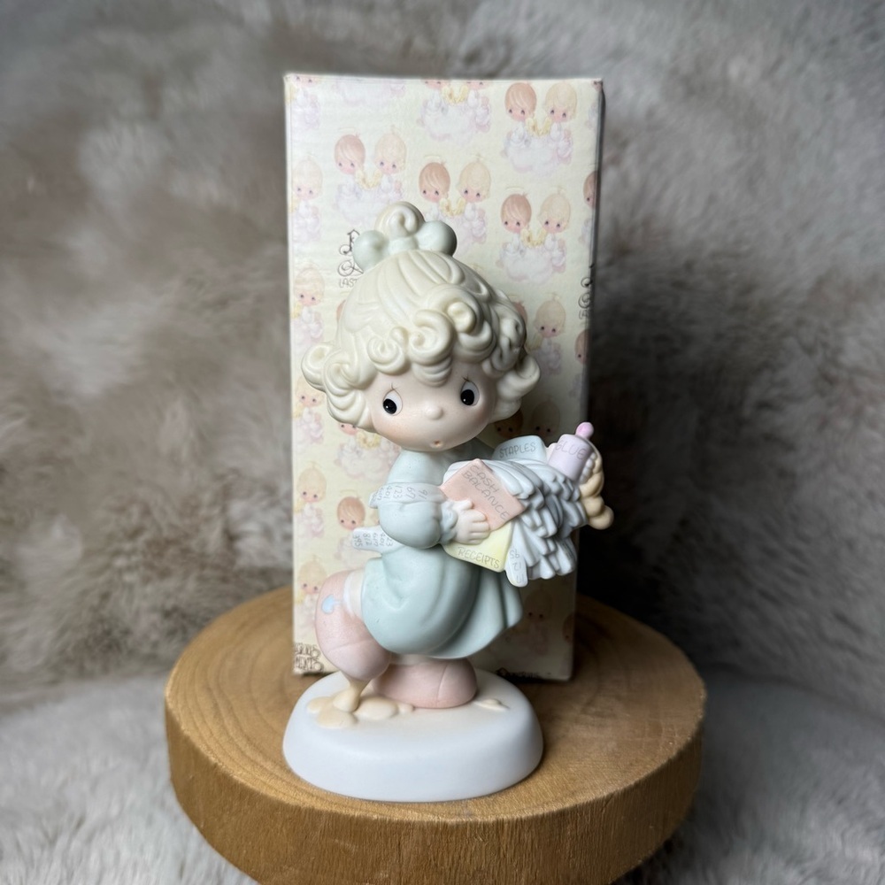 Precious Moments Lord Help Me Stick To My Job Figurine